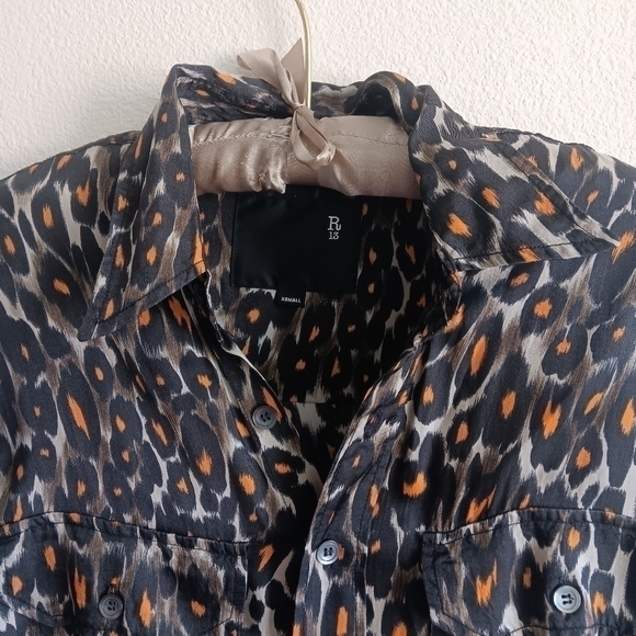 EUC R13 size XS Animal Print Jumpsuit . Missing belt - Picture 7 of 10
